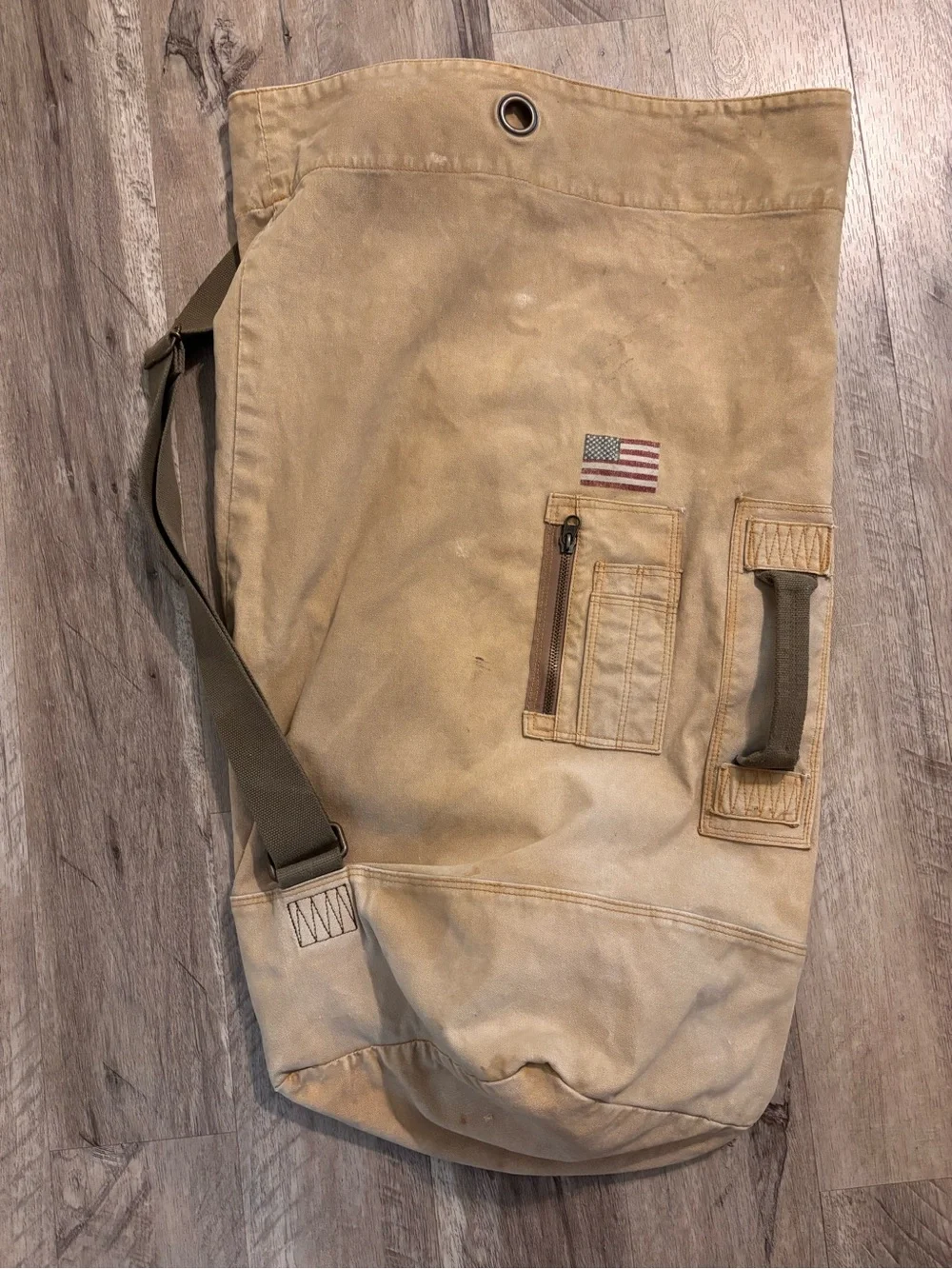 Vintage Y2K Old Navy Surplus Gear Canvas Duffle Bag